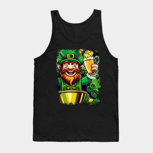 Funny Lucky Leprechaun St Patrick's Day Gift Tank Top